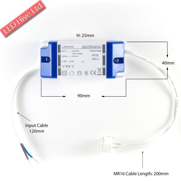 Dimbare LED Driver - Triac / Fase Aansnijding - Voor 40W LED Paneel